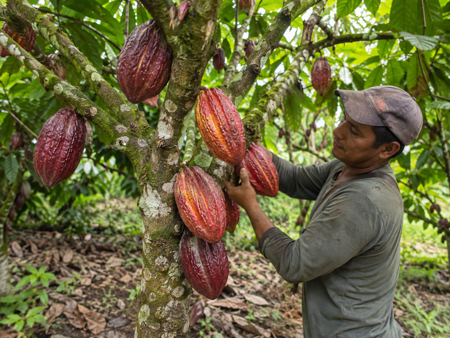 Producción de cacao en Pastaza